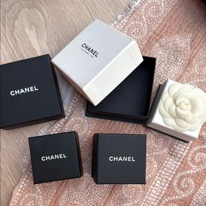 Chanel , Gucci Black and White Gift Boxes